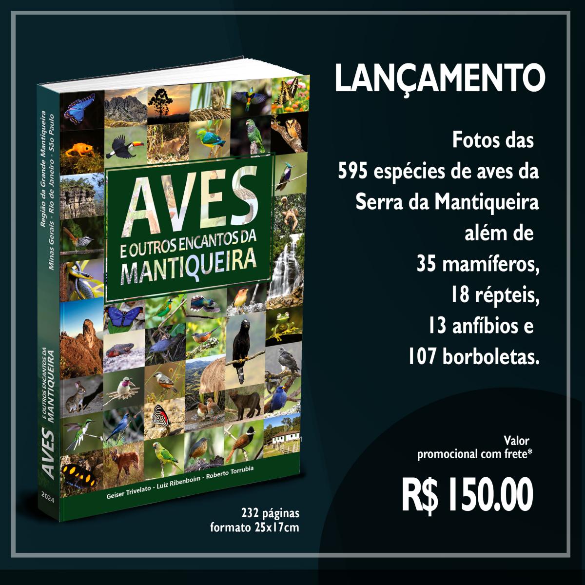 Informações sobre o livro e projeto Aves e Outros Encantos da Mantiqueira